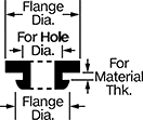 Image of Attribute. Front orientation. Contains Annotated. Grommets, Style 6.